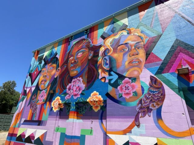 The mural "Natural Rhythm" by Charlotte artist Georgie Nakima.
