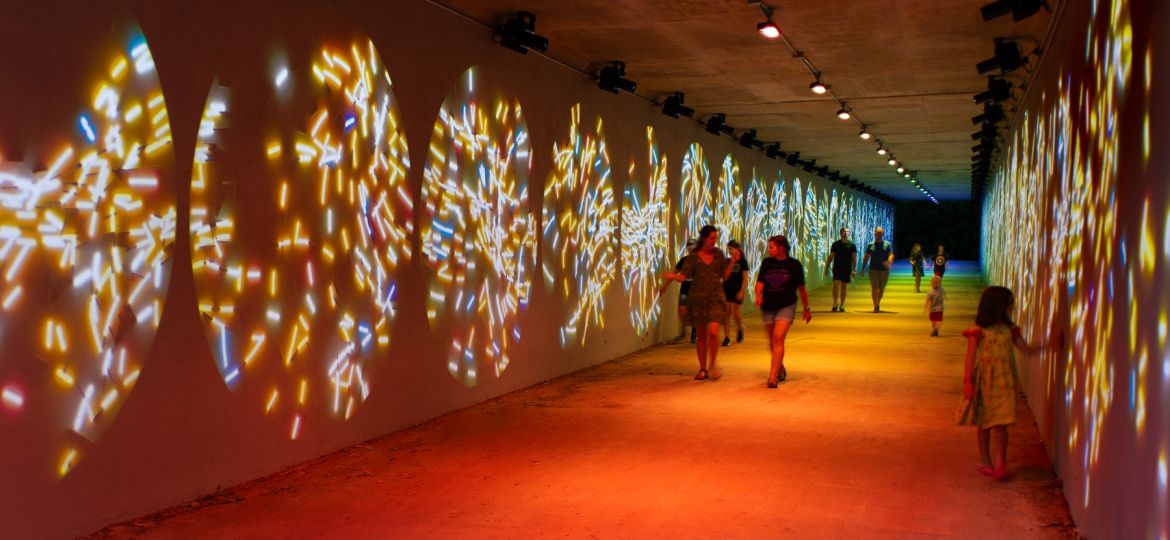 "State of Flow," a public artwork created by Adam Buente of Indianapolis-based Project One Studio.